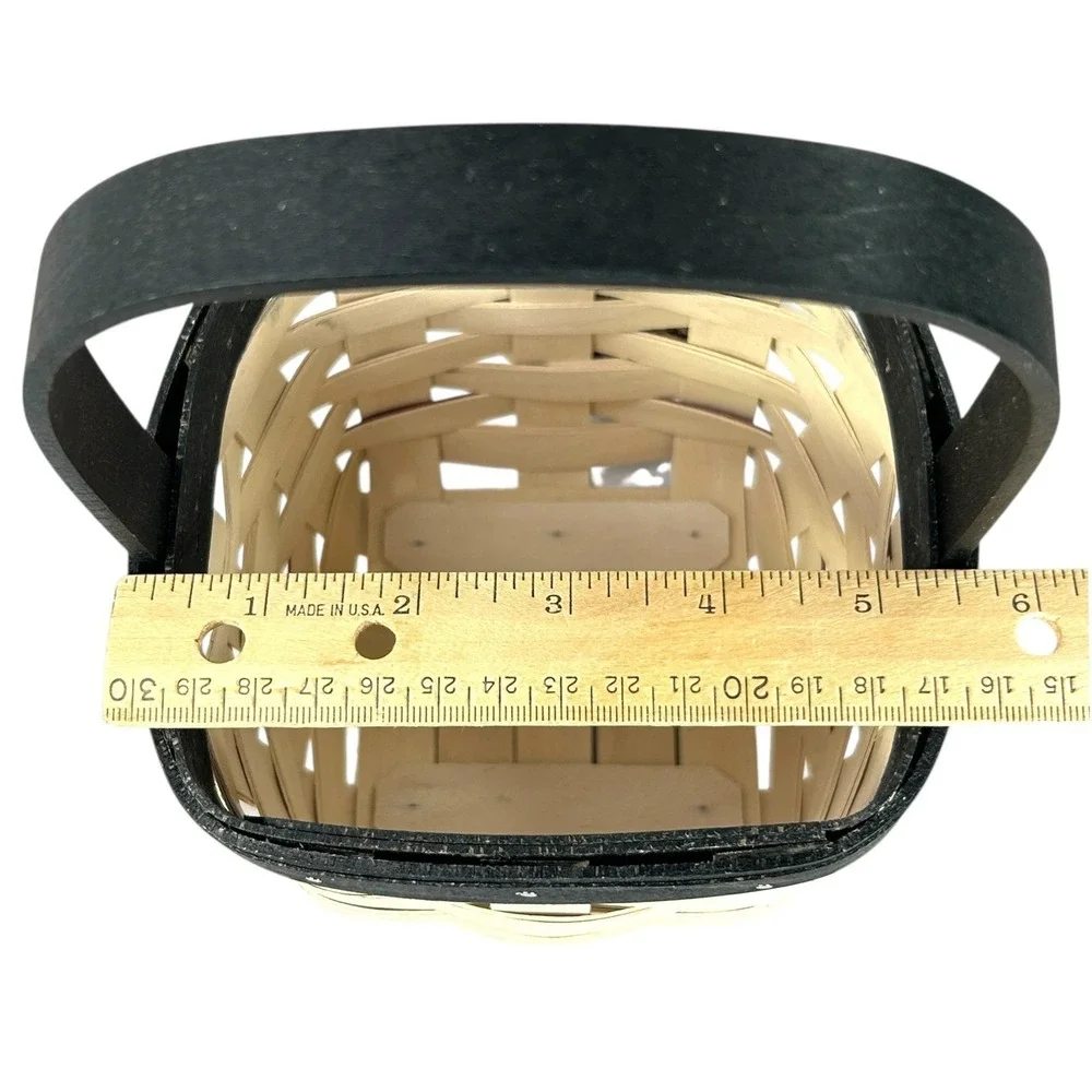 Longaberger MR. FLURRY FACE Sm Peg Basket‎ 2016 Lid Protector Face Stickers Tags
